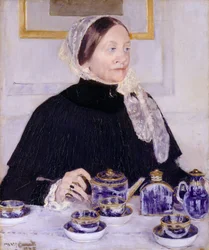 Dame à la table de thé, 1883-5